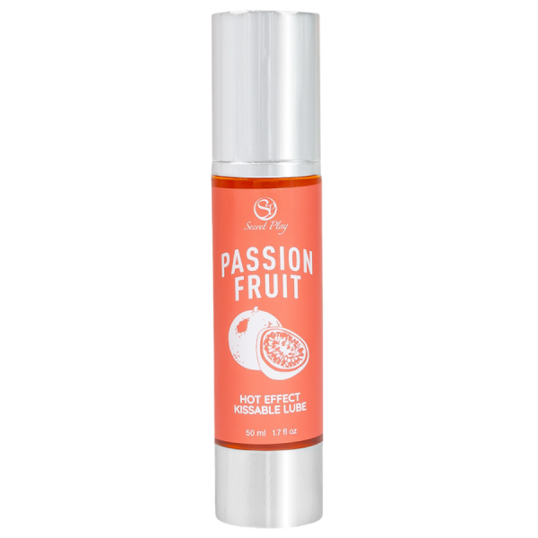 2 en 1 Lubrifiant et huile de massage fruit de la passion chauffant